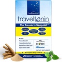 Travel Sleep Aid ← Get Jet Lag Relief, Restorative Sleep, Immune Support TEN Flight, Hotel Essential TEN 5-in-1 Fórmula w/Melatonin, Ashwagandha, L-Theanine, GABA, Lemon Balm TEN 20 Capsules Silencioso Paquetes Blister