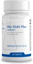 Biotics Research Bio Multi Plus Iron Free Multivitamin, Minerales Chelated, Iron Free, Vitaminas Solubles de grasa emulsionadas, Altas antioxidantes, SOD, Catalase 90 Tablets