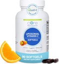 Vitamina Liposómica C 1000mg por Core Med Science, 90 Softgels - Suplemento Liposómico Natural no GMO que promueve la piel sana - Booster de sistema inmunitario para adultos, apoya la formación del colágeno