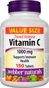 Webber Naturals Vitamina C Timed Release 1000mg, 150 pestañas