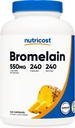 Nutricost Bromelain Capsules (240 Capsules) - 550 MG Por Serving, Vegan, Non-GMO, GMP Compliant