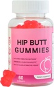 Hip Butt Enhancer Gummies for Butt Growth and HIPS, Booty Gummies for Mayor Butt Fast, Booty Curvy Body Gummies Weight Gainer for Women Workout Enhancement