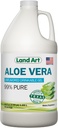 Land Art - Organic Aloe Vera Drinkable Gel for Heartburn & Acid Reflux Relief - 99.7% Pure - Cold-Processed - Improves Digestive Health - Soothing and Natural - Vegan & Gluten-Free - 64 fl oz