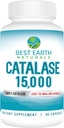 Best Earth Naturals Catalase Suplemento 15,000 - Suplementos para el cabello fuerte - 30 días de suministro