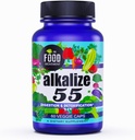 El Movimiento Alimentario - Alkalize 55, 55 Alimentos fermentados con minerales Humic Trace Fulvic de la Tierra Negra, Electrolitos, pH Balance, Immune Boosting, Vegan - 60 caps Veggie