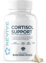 Revive MD Cortisol Manager, 90 Vegetarian Capsules - Cortisol Supplement with Magnesium & L-Theanine Support Health, Focus, Energy, Fatigue, " Adrenal Gland Function - Vegan " Gluten-Free