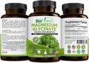 Biofinest Magnesium Glycinate 200mg Suplemento - Healthy Heart Bowel Movement Immune Energy Metabolism Mood Sleep - Made in USA (120 cápsulas)