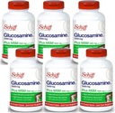 Schiff Glucosamine 1500mg Plus MSM y ácido hialurónico, 150 tabletas - Suplemento Conjunto (Pack of 6)