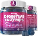 Enzimas digestivas para mujeres y hombres Gummies w / Probióticos, Papaya, Bromelain, Ginger - Alivio de Bloating " Gut Health Chewable Supplement Digest Proteins Dairy Carbs Veggies Fats, Sugar Free Vegan, 120Cts