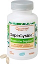 Quantum Health SuperLysine+ Advanced Formula Immune Support Suplemento Lysine 1500 mg, Vitamina C Echinacea Licorice Bee Propolis &amp; Odorless Ajo Ajo diario Blend for Women &amp; Men - 90 Tablets