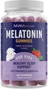 Melatonin Gummies for Kids ← 0,5mg Per Gummy ← Gentle Rest Support for Children Ages 2+ ← Ayuda para el descanso a bajo nivel para los niños ← con Lemon Balm &amp; Chamomile ← Non-GMO, Third-Party Tested 60ct