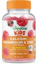 Niños Lifeable Calcio Magnesio Zinc Gummies Silencio Calcio con Vitamina D3 Silencio Grande Tasting Calcium Suplementos para Niños Silencio Calcium Gummies for Bone Health ← 90 Gummies