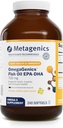 Metagenics OmegaGenics Fish Oil EPA-DHA 720 mg - Omega-3 Fish Oil Supplement - High Potency - for Heart Health, Musculoskeletal Health & Immune System Health* - with DHA &amp; EPA - 240 Softgels