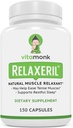 VitaMonk RelaxerilTM All-Natural Muscle Relaxer - Muscle Relaxer Supplement - Full Muscle Relaxing Formula
