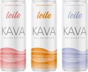 LEILO ← Kava Powered Sparkling Relaxation Drink ← Vaiety-Pack clásico – Incluye: Raspberry Hibiscus, Tangerine Mango, BlackBerry Orange ← 12 fl oz Cans (Pack of 12)