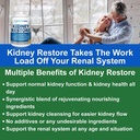 Kidney Cleanse Detox " Repair - Formulado por Kidney Health Expert Living w/Transplant - US Made Kidney Kidneys Support Suplemento, Detox " Flush - Renal Vitaminas 120 cápsulas