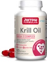 Jarrow Formulas Krill Oil - 120 Softgels - Phospholipid Omega-3 Complejo con Astaxanthin - May Support Lipid Management, Brain Function & Metabolism - 60 Servings