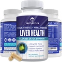 TRUTHENTICS Liver Health Supplement - Milk Thistle Liver Health Formula with Artichoke Extract, Dandelion, Turmeric, and More - Natural Detox Support for Men &amp; Women - 60 Capsules