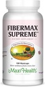 Maxi Health Fibermax Supreme – Fiber Capsules for Gentle Digestive and Gut Support – Vegetarian Psyllium Husk Capsules – Kosher Fiber Supplement for Men and Women (180 Conde)