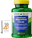 Spring Valley Magnesium Citrate ← Citrato de Magnesio 1000mg Capsules ← Mejor suplemento de magnesio para las mujeres ← Magnesium Pill  100 mg, 100 cápsulas Agrupar con 45 diabetes de Lual