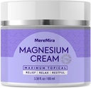 Crema de Magnesio para el sueño &amp; Muscle Relief: Cálida Noche Tópica &amp; Loción de Relajación Profunda - Cáñamo sin descanso Leg &amp; Cuidado Conjunto - Lavanda 3.38 Fl. Oz.