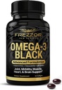 FREZZOR Omega 3 Negro para el cuidado conjunto & Comfort - Nueva Zelanda Green Lipped Mussel Oil Capsules; 53x Potency Superior con UAF1000+ Super Antioxidante, No Fishy Aftertaste, 1-Pack, 60 Softgels