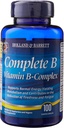 Completo B Vitamina B-Complex 100 Tapones coados fáciles de absorber