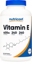 Nutricost Vitamina E 400 UI, 240 cápsulas de Softgel - Gluten Free, Non-GMO