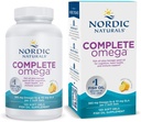 Naturales nórdicos Omega completo, sabor de limón - 120 geles blandos - 565 mg Omega-3 - EPA &amp; DHA con añadido GLA - Esquí saludable, Cognición, Mood positivo - No GMO - 60 servidos