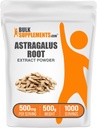 BulkSupplements.com Astragalus Extract Powder - Astragalus Root Powder, Herbal Supplement - Vegan & Gluten Free, 500mg por Serving, 500g (1.1 lbs) (Pack of 1)