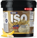 Ultimate Nutrition Whey Protein Isolate Powder with Glutamine Complex, ISO Sensation 93 - Whey Protein Powder with Añadido Colostrum for Enhanced Recovery, Immunity & Gut Health - Banana, 5lbs