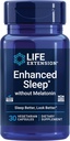 Life Extension Enhanced Sleep Without Melatonin, ashwagandha, amla, Casein Milk peptides, melatonin-Free Supplement for Sleep & Stress Support, Gluten-Free, Non-GMO, Vegetarian, 30 Capsules