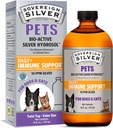 Soberana Silver Pets Immune Support - Colloidal Silver, Bio-Active Silver Hydrosol, para perros y gatos, 10 ppm, Liquid Twist Top, 16 Fl Oz, (473 mL)