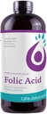 Life Solutions Liquid Folic Acid Supplement – 800 mcg Vitamin B9 por Serving – Berry Flavor, 8 fl oz – Fast Absorption, Prenatal, Heart &amp; Brain Support