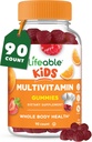 Gummies multivitamínicos para niños vivos para niños que viven con vitaminas A, C, D, E, B6, B12, Zinc, Biotina, ácido fólico, yodo, niacina tóxica para la salud corporal general