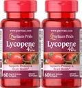 Pride de Puritan Premium Lycopene 40mg, Suplemento dietético para la próstata, antioxidante, salud cardíaca y apoyo general de salud, 2 meses de suministro, 60 Rapid Release Softgels, 2 Pack