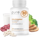 Puro Therapro Rx Elite Enzymes Extra Strength Digestive Enzymes Suplemento para Hombres Mujer, 90 cápsulas Vegan
