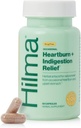 Hilma Heartburn " Indigestion Relief, Natural Antacid for Occasional Acid Reflux & Heartburn, Ginger, Chamomile, Marshmallow Root and More, Doctor-Formulated and Clinically-Studied, 50 Vegan Capsules