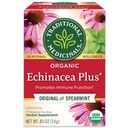 Traditional Medicinals Organic Echinacea Plus with Spearmint Herbal Tea, Promotes Immune Function, (Pack of 1) - 16 Tea Bags