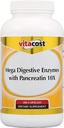 Vitacost Mega Enzymes Digestivos con Pancreatin 10X - 300 cápsulas