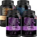 MEDCHOICE Turmeric " Ginger (120ct), Sleep Melatonin (180ct), and Nootropic Brain (60ct) Supplement Bundle - Wellness Trio for Brain, Sleep, " Immune Support - Vegan, Non-GMO, Gluten-Free