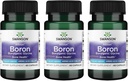 Swanson Boron de Albion - Boroganic Glycine Suplemento Apoyo a la Salud Conjunta &amp; Bone Health - High Absorption Fórmula Mayo Apoyo Global Balance - (60 cápsulas, 6 mg cada uno) (3 Pack)