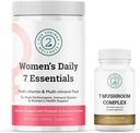 Feminine Vitality Bundle - 7 Mushroom Complex &amp; Women's Daily 7 Essentials for Complete Wellness