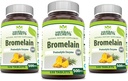 Herbal Secrets Bromelain 500 Mg 120 Tablets Supplement ⋅ Pack of 3 ← Non-GMO TEN Gluten Free ← Made in USA