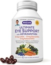 ANDREW LESSMAN Ultimate Eye Support with Astaxanthin 180 Softgels - 12mg Lutein, 6mg Zeaxanthin, 4mg Astaxanthin, Bilberry. Nutrientes clave para apoyar la salud de los ojos, promover una visión saludable. No hay aditivos
