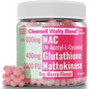 SHIZAM 600mg NAC 2000 FU 100mg Nattokinase &amp; 400mg Reducido L Glutathione Gummies, N-Acetyl Cysteine Capsule Powder Pill Liquid Supplement/Supplements Alt, Organic N Acetylcysteine 1000mg 4000 600 mg