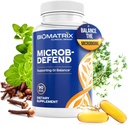 BioMatrix Oil Blend of Thyme, Oregano, Clove, Digestive Supplement for Men and Women, GI Repair Softgels ← Microb-Defend (90 cápsulas)