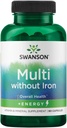 Swanson Active One Multivitamin Sin Iron 90 cápsulas