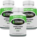 Estro-Halt 3 Pack 180 Tablets- DIM Supplement (Diindolylmethane) and Indole-3-Carbinol (I3C) Best Estrogen-Blocker for Women &amp; Men ← Inhibidor de aromatasa natural Vitamina para ayudar a PCOS, Menopause y PMS