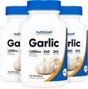 Nutricost Ajo 1000mg, 240 Softgels (3 Botellas) - Sin olor, Premium Gluten Suplemento Gratis